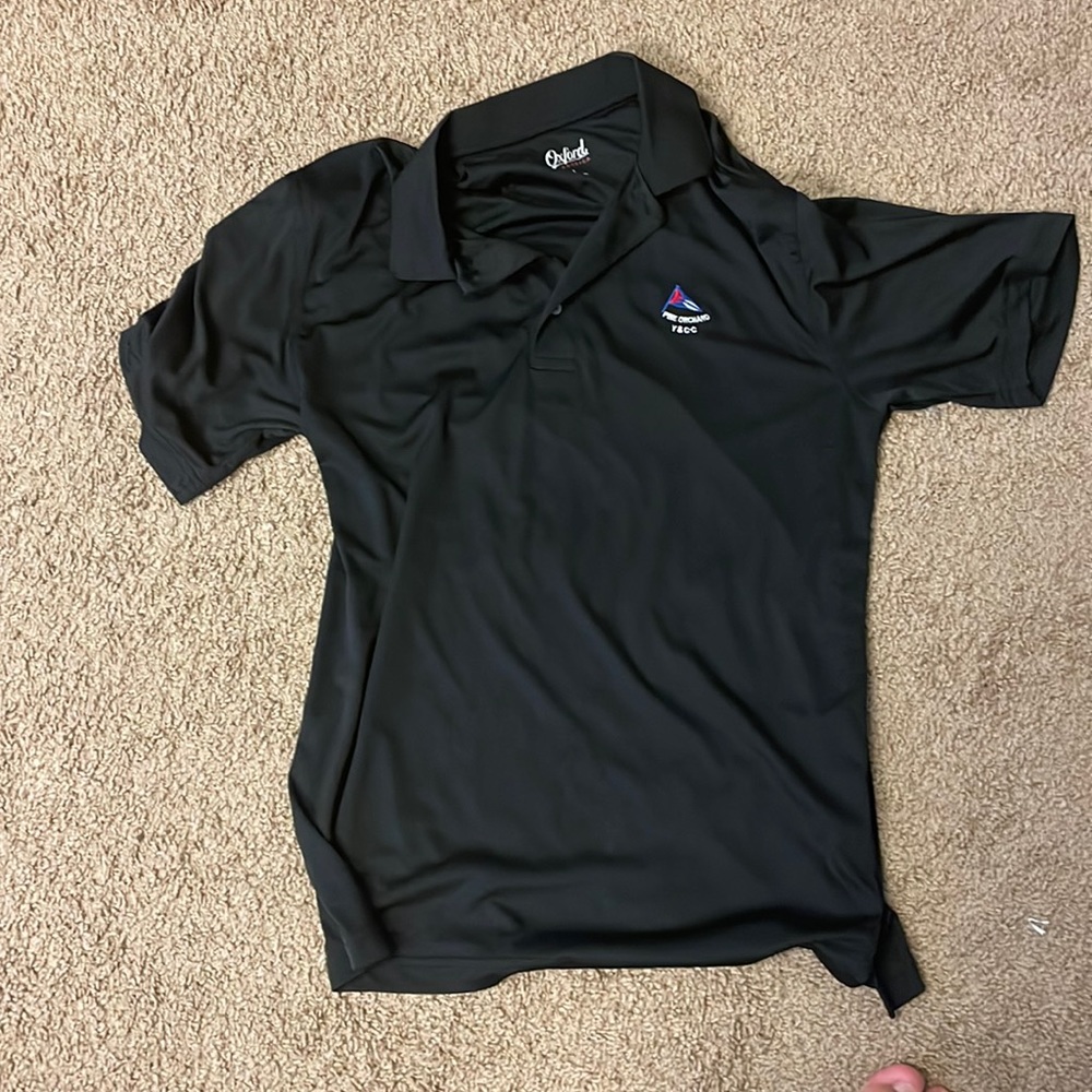 Black Polo size Large. Oxford Dri-Fit material